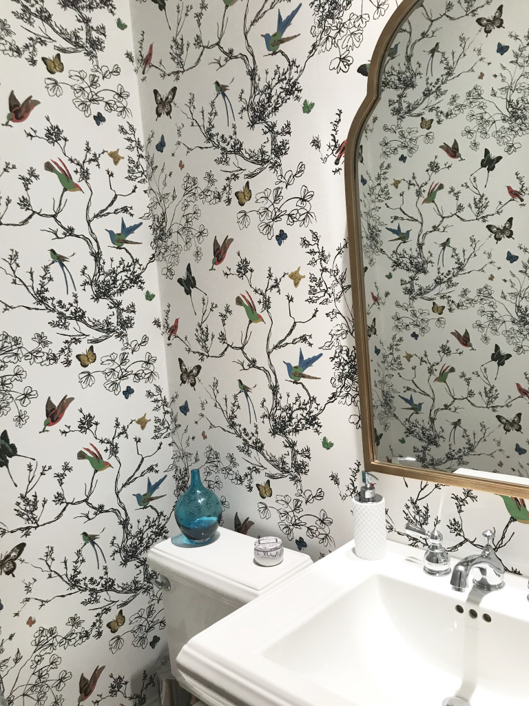 Powder Room Wallpaper: Schumacher