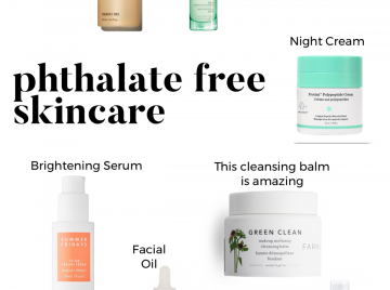 Phthalate free skincare, beauty products safe for pregnancy, clean skincare