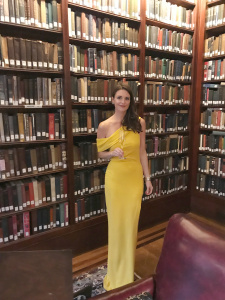 Yellow dress at the union league Philadelphia