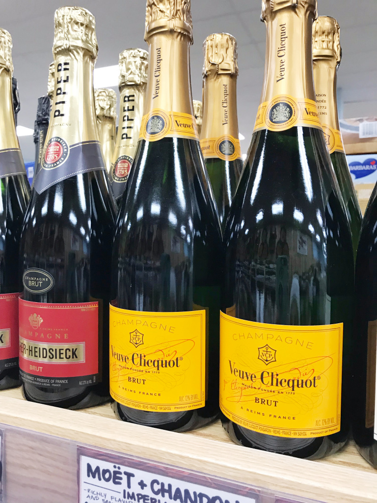 Champagne at Trader Joes. What to get at trader joes, serving for a coastal grandmother party