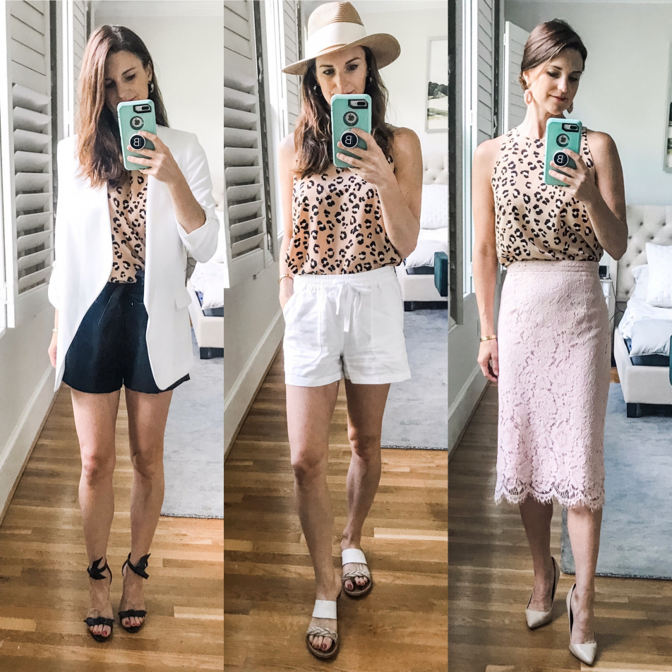 leopard styled 3 ways target finds outfit ideas summer looks