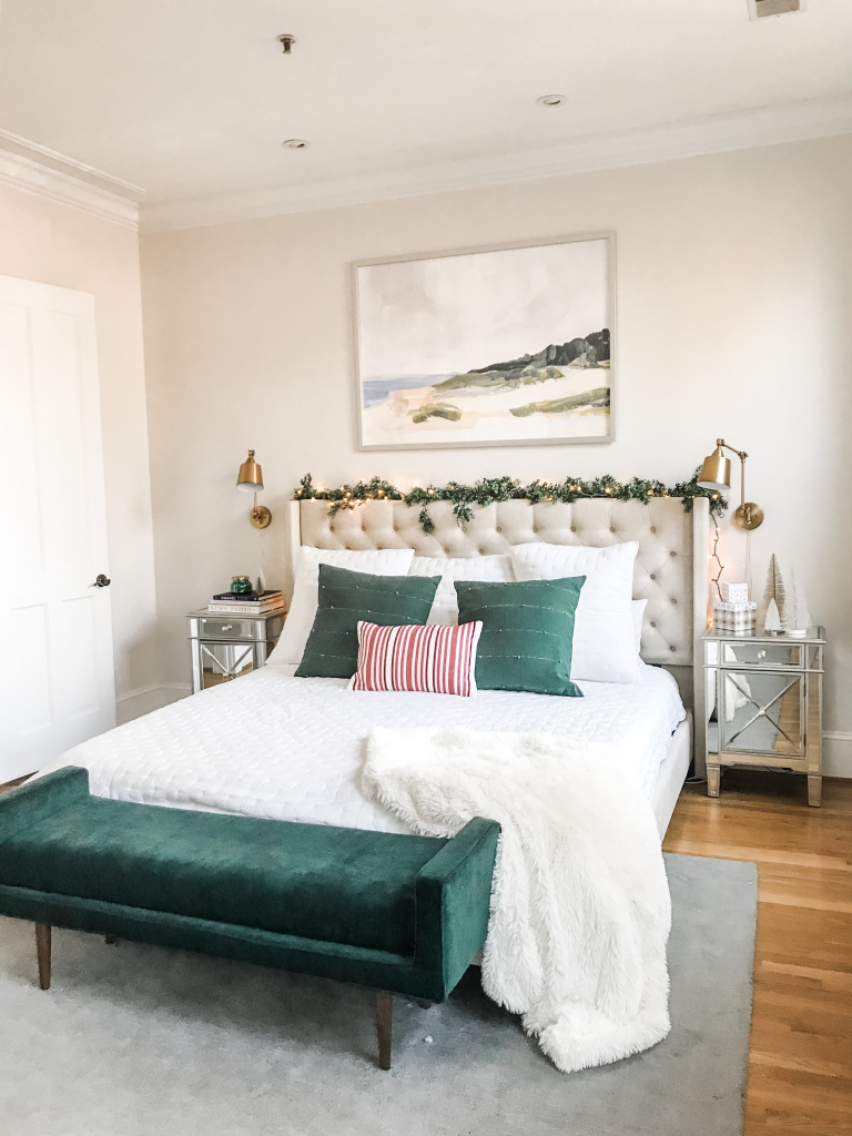 bedroom pillows. etsy pillows, green decor, hunter green bedroom