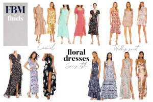 Spring floral dresses. Casual spring dresses. Floral wedding guest dress