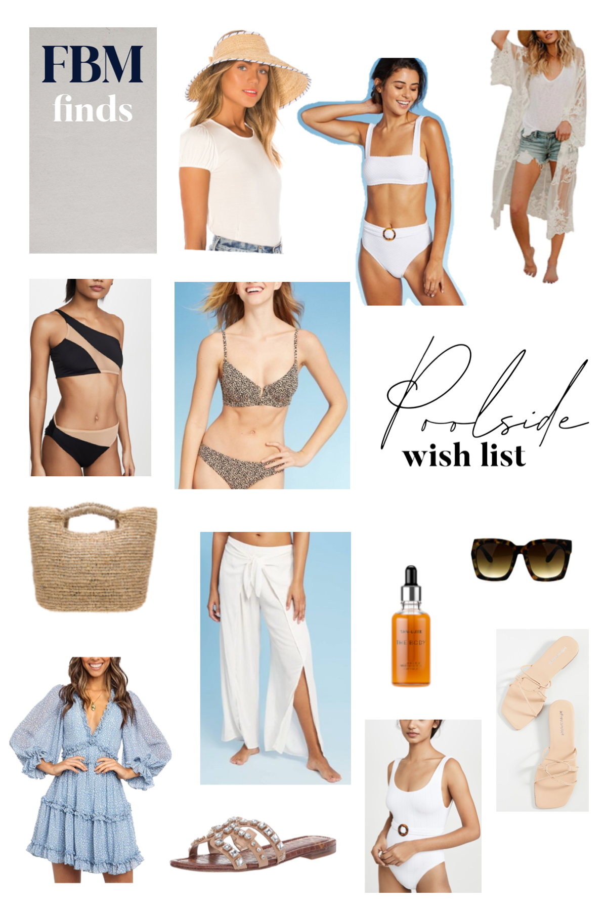 Poolside wish list / what to pack for spring break, target swimwear, finding beauty mom