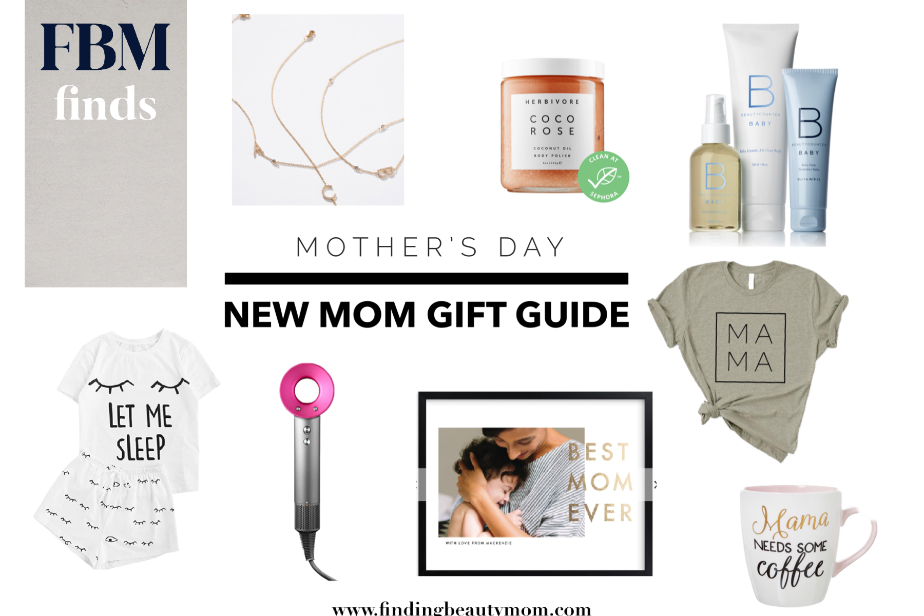 New mom gift guide, first Mother’s Day gifts