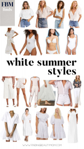 White summer styles, white outfits to wear, over 30 fashion