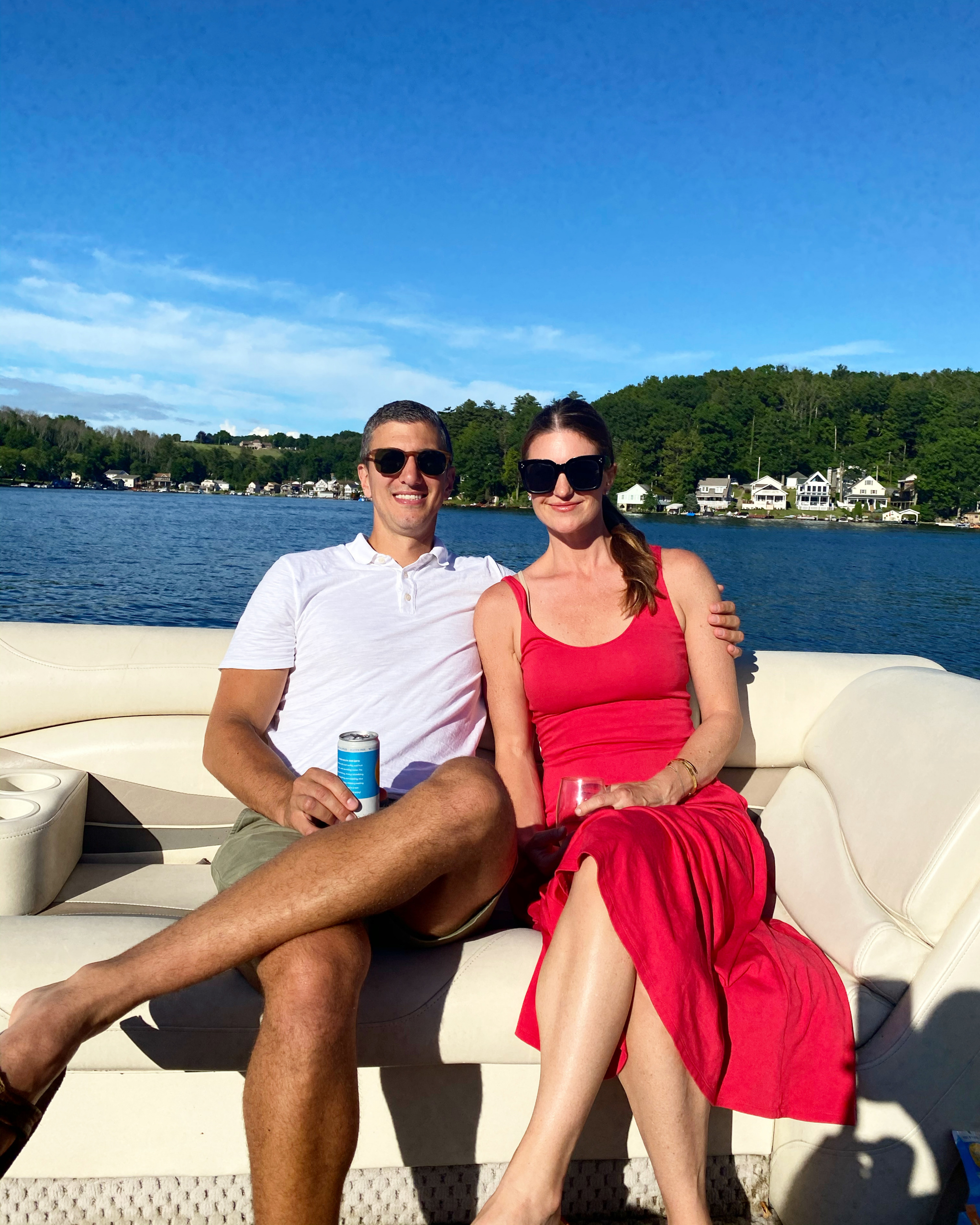 Sunset dinner parties on the lake, lake vacation outfits