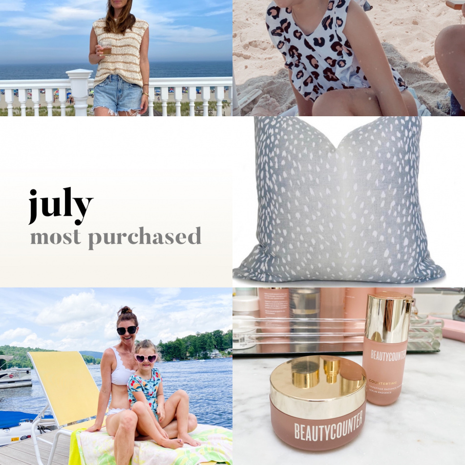 July most purchased items, July round up finding beauty mom
