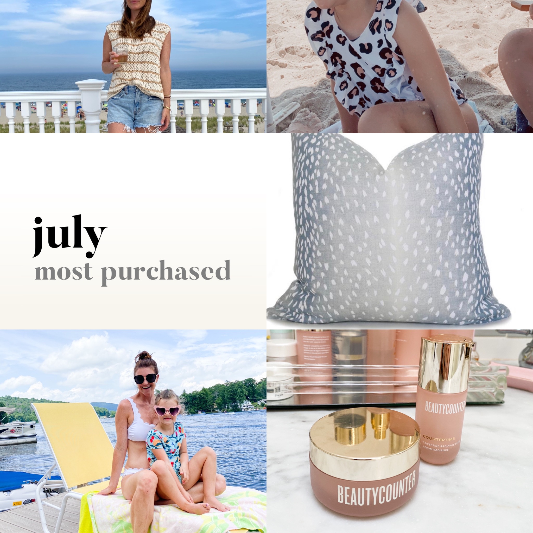 July most purchased items, July round up finding beauty mom 