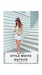 How to style white outfits