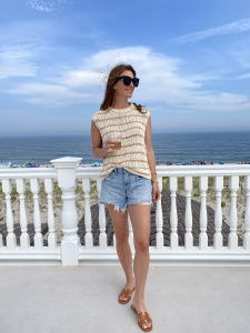 Free people top, summer outfits, LBI nJ