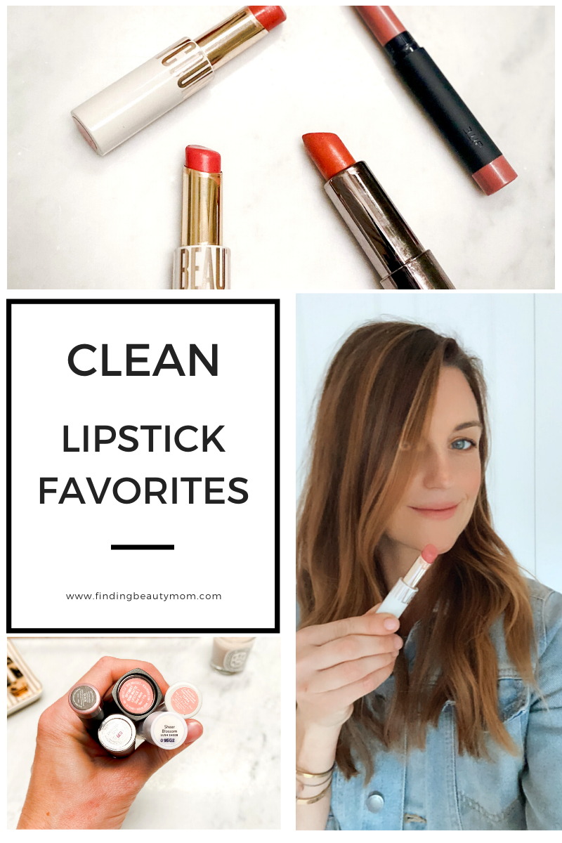 Clean lipstick favorites, best clean lipstick shades, why you need non toxic lipstick, finding beauty mom makeup reviews