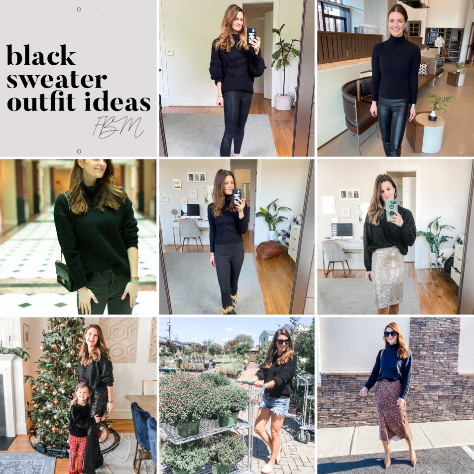 Black sweater fall and winter outfit ideas, finding beauty mom outfit ideas, classic outfits, neutral fall style