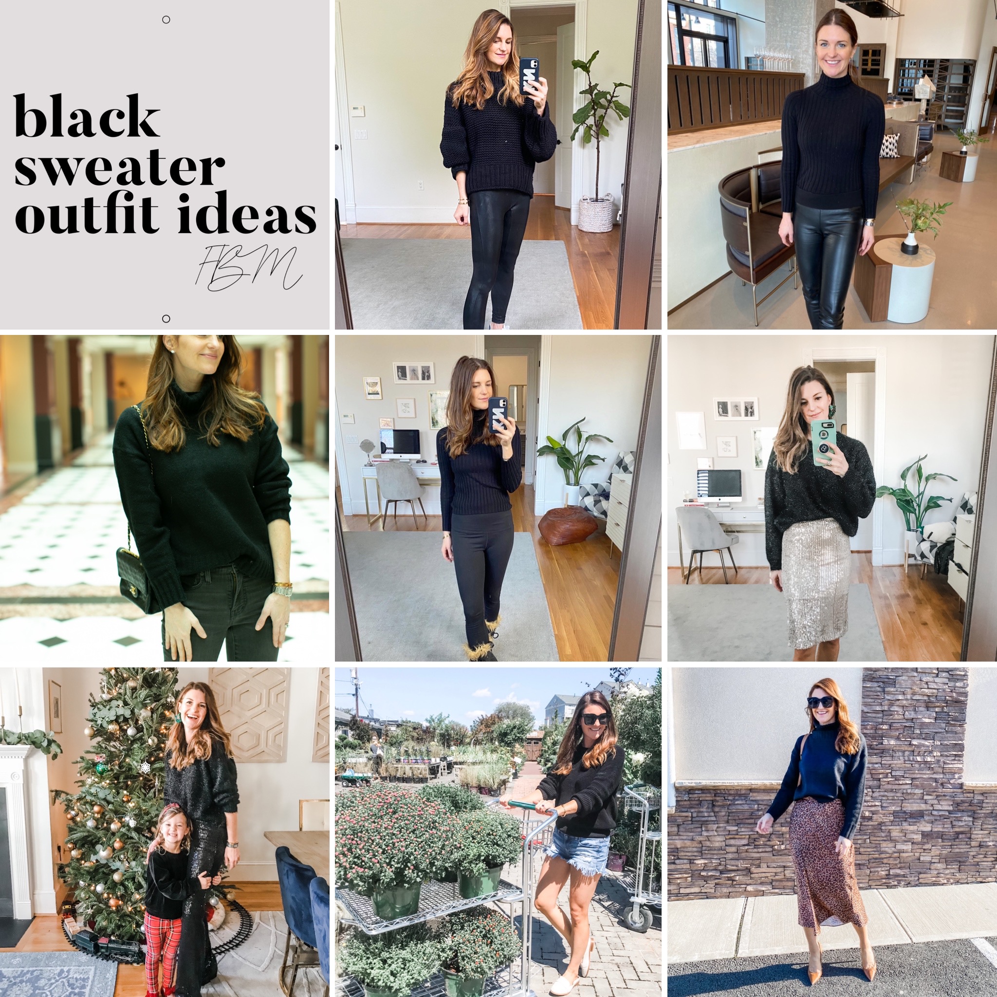 Outfits with store black sweater