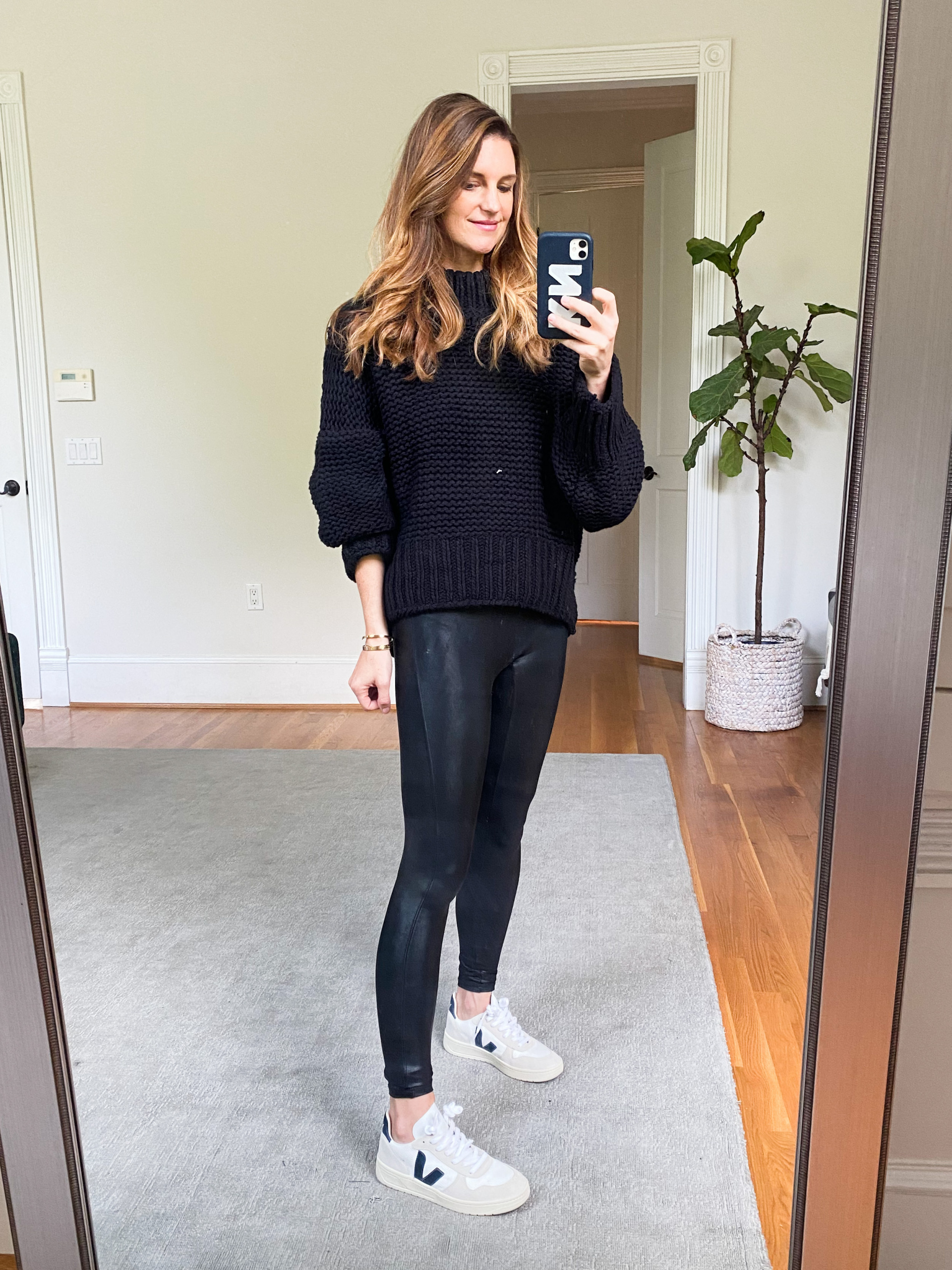 Free people sweater style, weekend outfit ideas, veja sneakers, spanx look, finding beauty mom outfit ideas, casual outfit ideas 