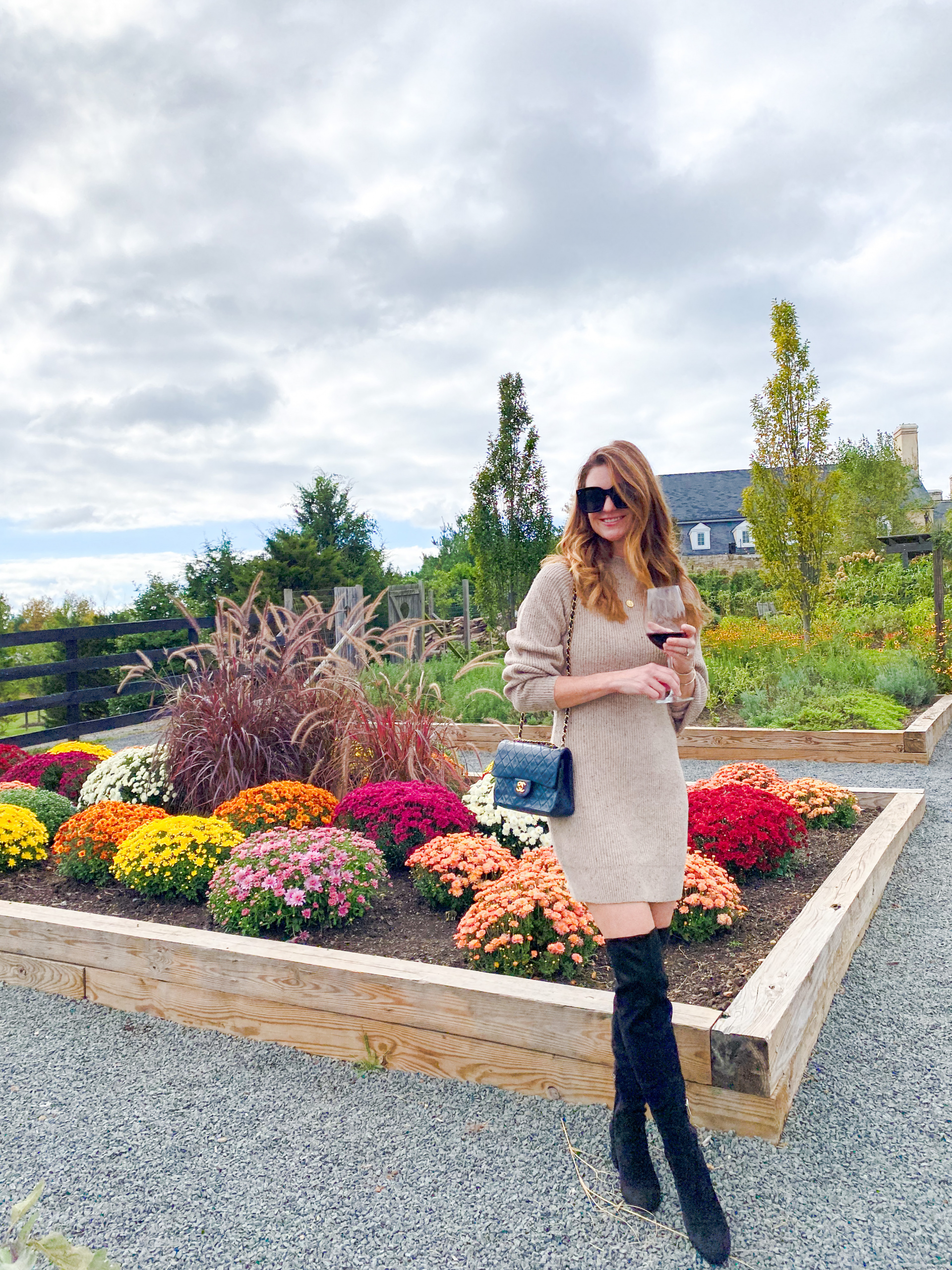 Cozy Fall Sweater Dress and Ankle Boots