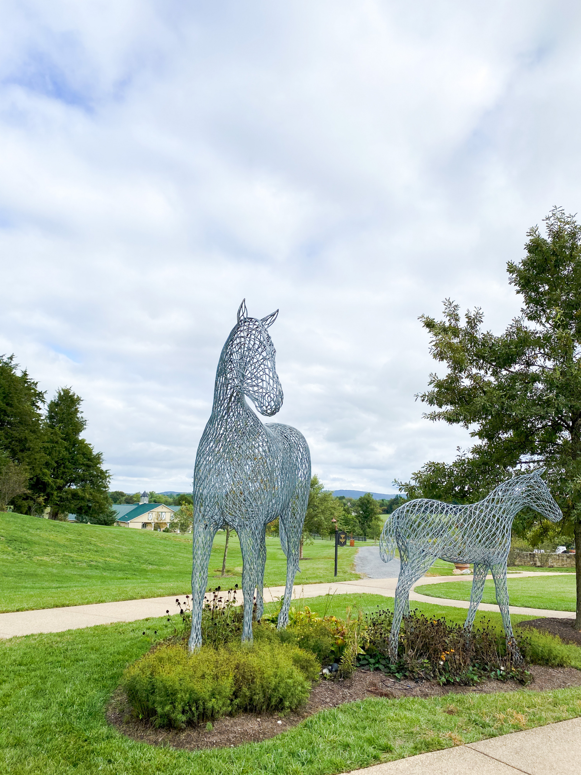 Horse lovers, horse statues Weekend getaway: staying at the Salamander, family trip to the salamander resort in va 