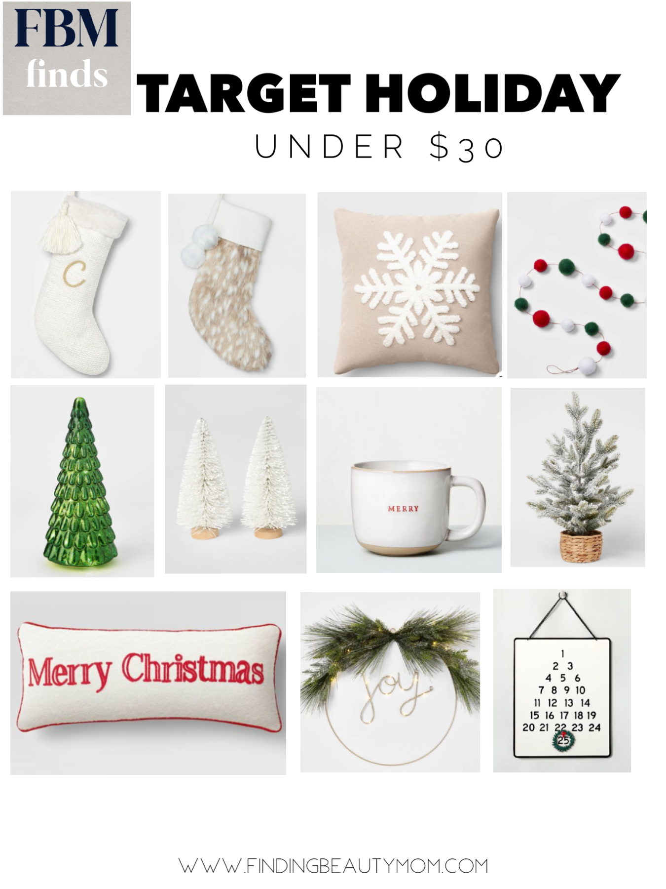 Target holiday decor under $30, simple Christmas decor, low key Christmas decor, low key holiday style, minimalist holiday decor 