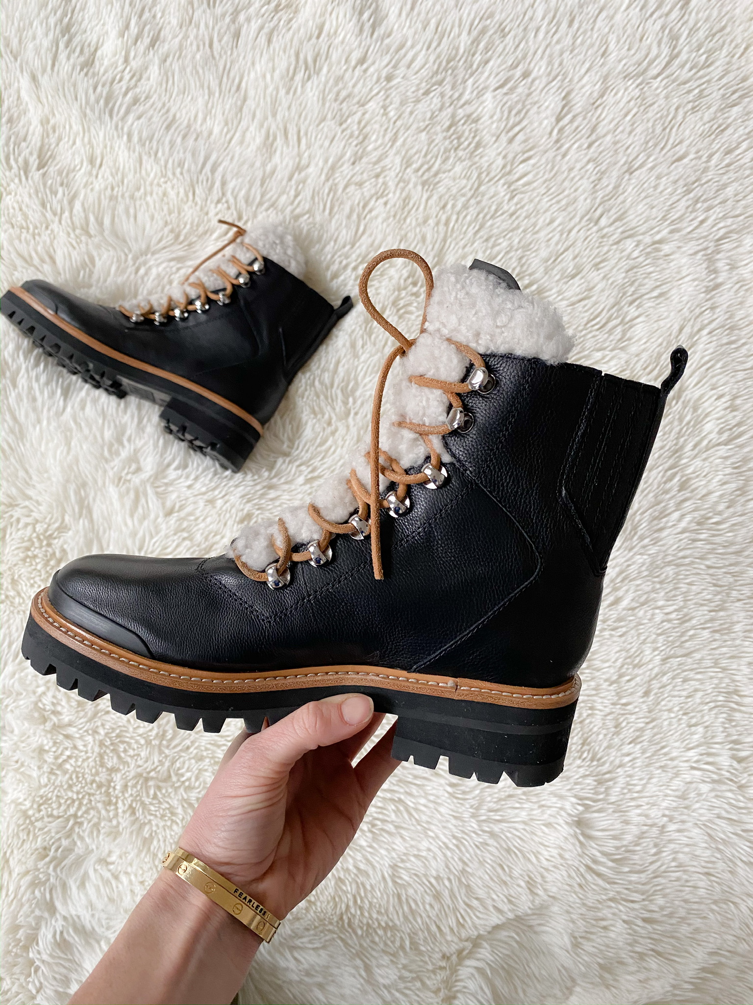 Winter boots, best November purchases, what to wear this winter, ski trip boots, lace up boots, fur lined boots, black combat boots