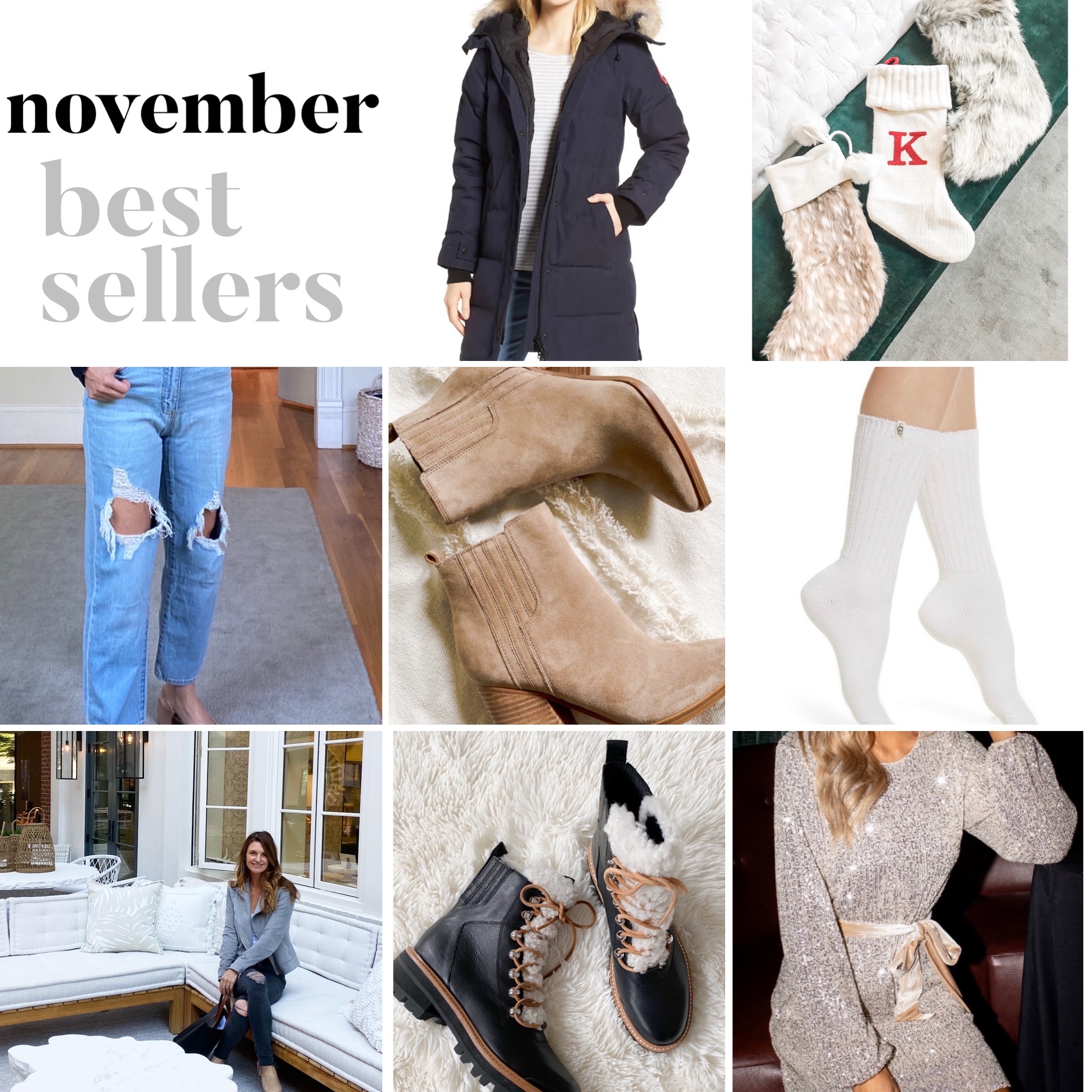 November best sellers, what to wear in November, what to wear in December, best holiday gifts