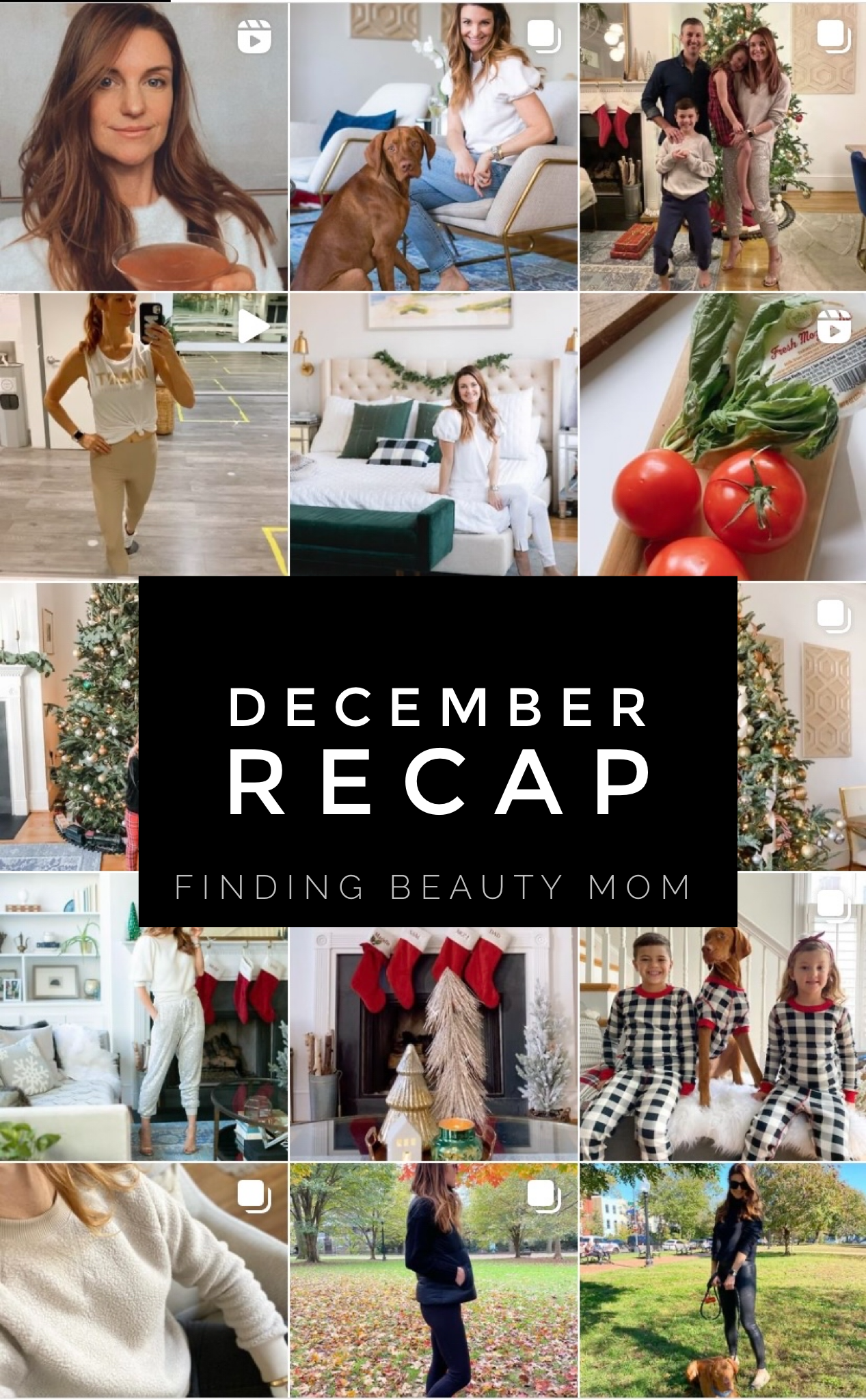 December recap, December outfits, the December edit from finding beauty mom, December style, gift guides 