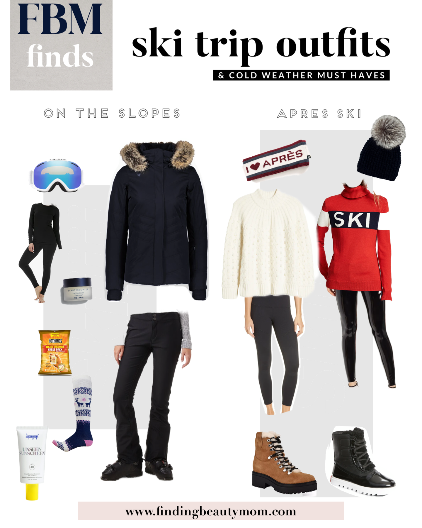 Ski outfits: On the slopes + apres ski - Kellie Nasser