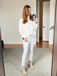 Amazon sweater, amazon style, all white outfit, winter white outfit, best winter style