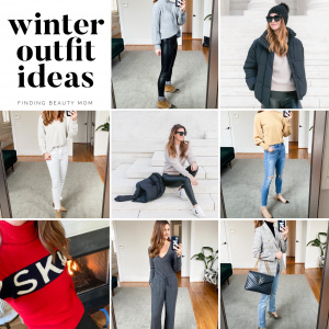 Winter outfit ideas, finding beauty mom, blogger style,