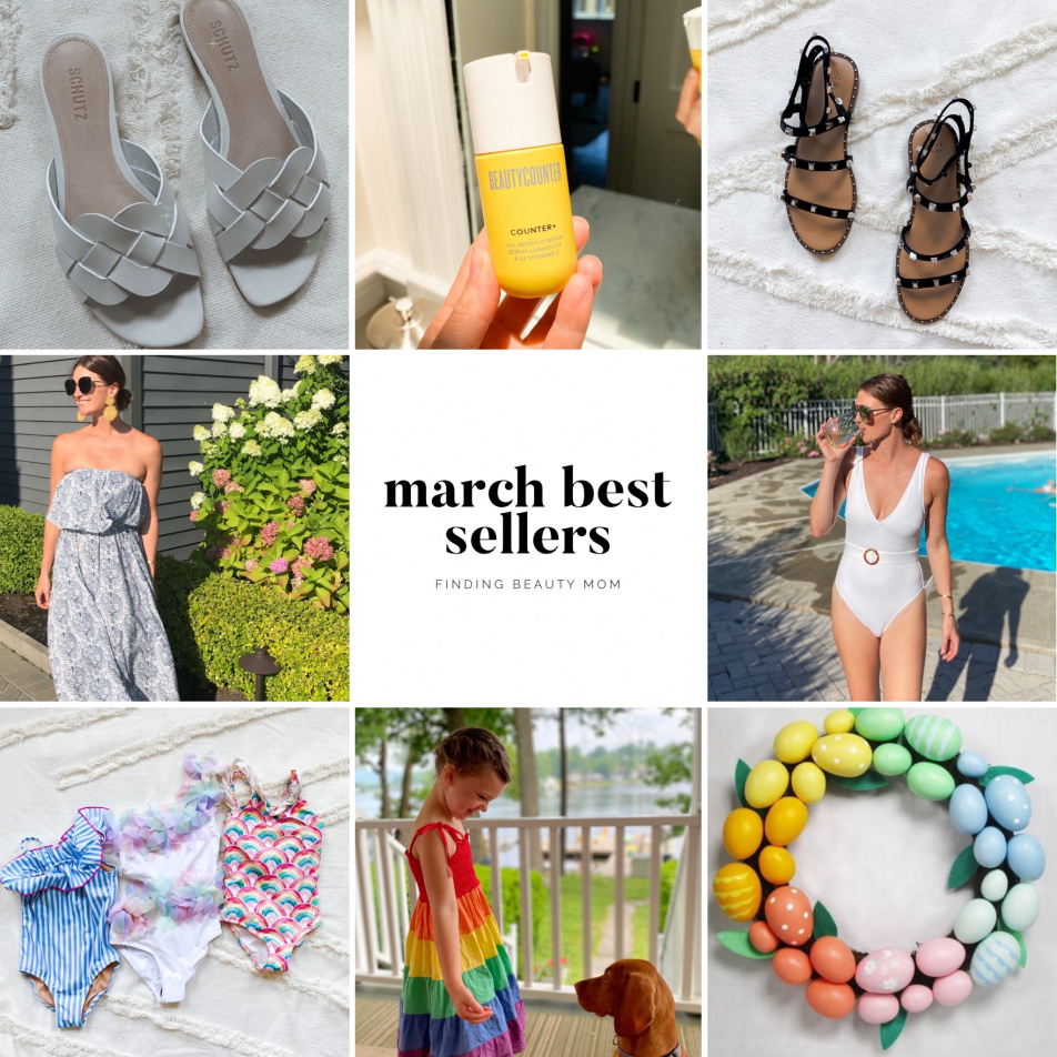 march best sellers, what to wear in march, most purchased items, blogger style, finding beauty mom
