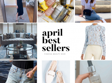 April best sellers, what to wear this spring, spring beauty, spring outfits for women, finding beauty mom most purchased, beautycounter best sellers
