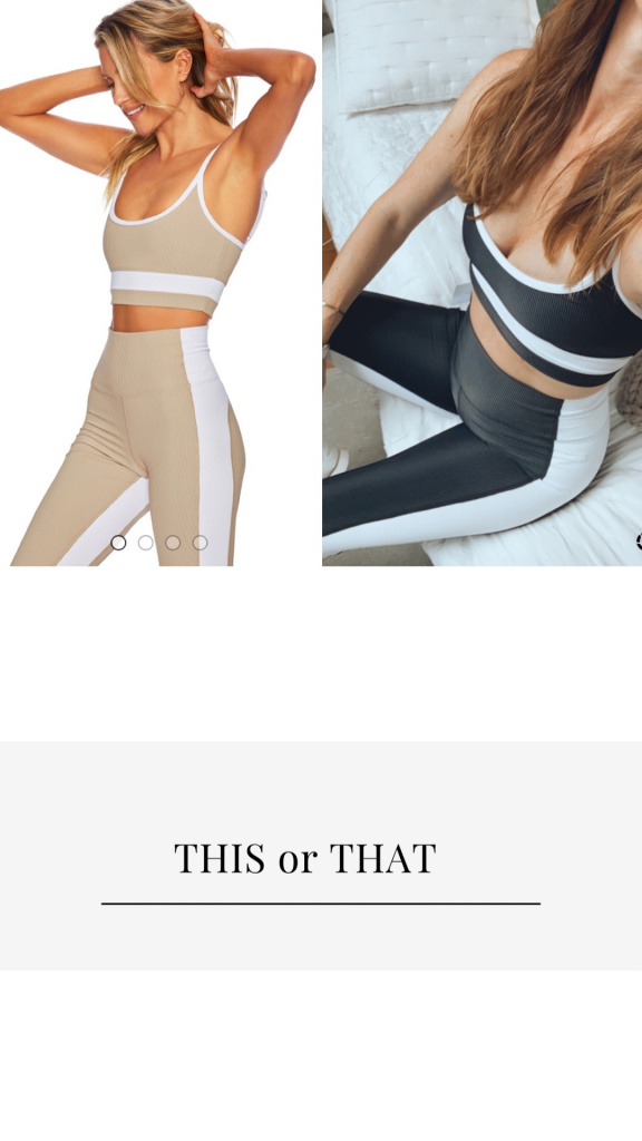 Beach Riot matching workout sets, sports bra, leggings, workout style, finding beauty mom