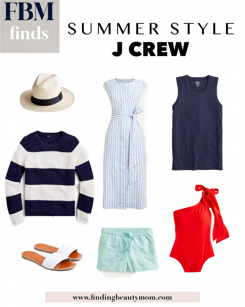 Preppy style, J Crew Summer Style, Fourth of July outfits, Summer outfits for women, J crew swimwear