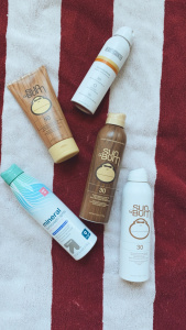 the best sunscreens to buy, my favorite sunscreens for the whole family, clean sunscreen, reef safe sunscreen, target sunscreen, beautycounter sunscreen review