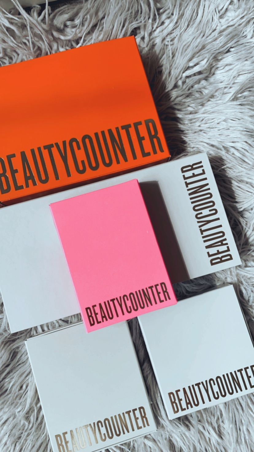 Beautycounter holiday 2021, festive, limited-edition makeup, skin-care, and self-care sets that are as covetable as they are clean. Colorful holiday gift boxes, clean beauty gifts, gifts for mom