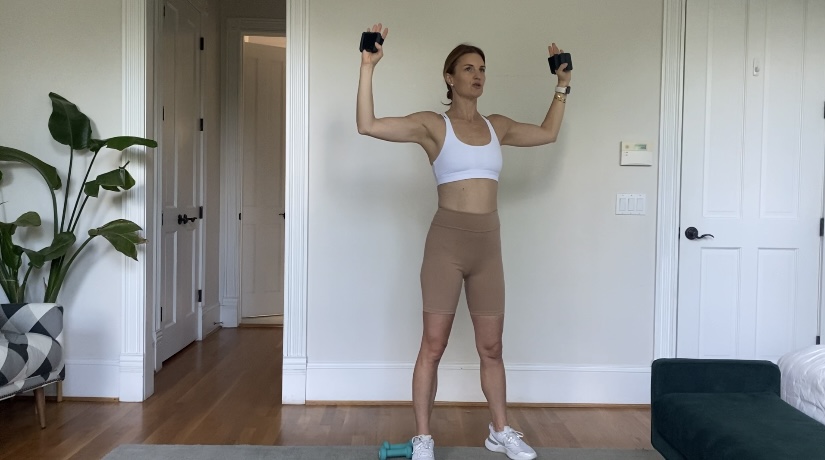 9 Minute Toned Arms Workout: Beginner At Home Exercises - Kellie