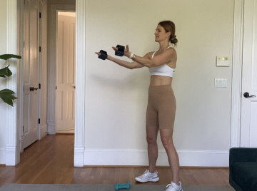 9 minute toned arms workout; beginner at home workout under 10 minutes, upper body workout