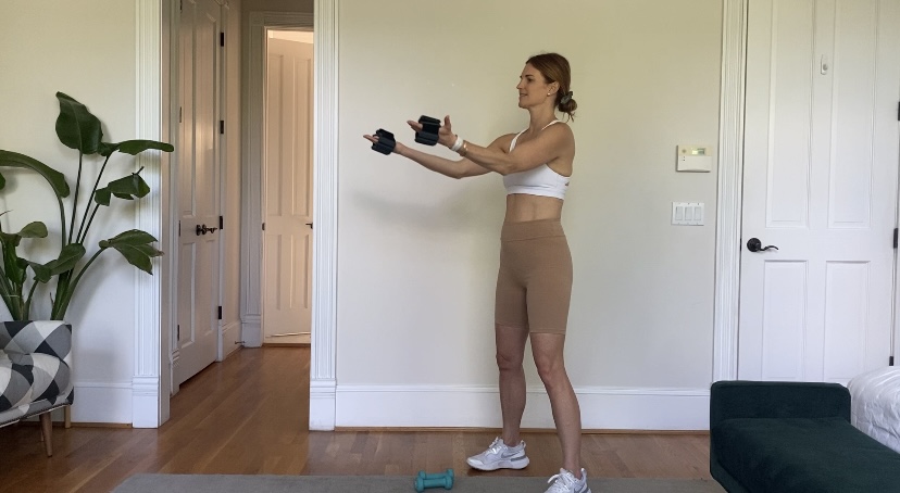 9 Minute Toned Arms Workout: Beginner At Home Exercises - Kellie