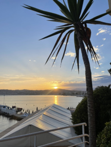 french riviera sunset view fitzgerald bar antibes